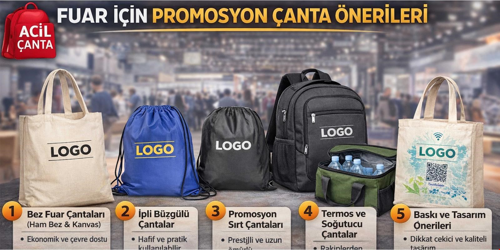 Fuar İçin Promosyon Çanta Önerileri - Acil canta