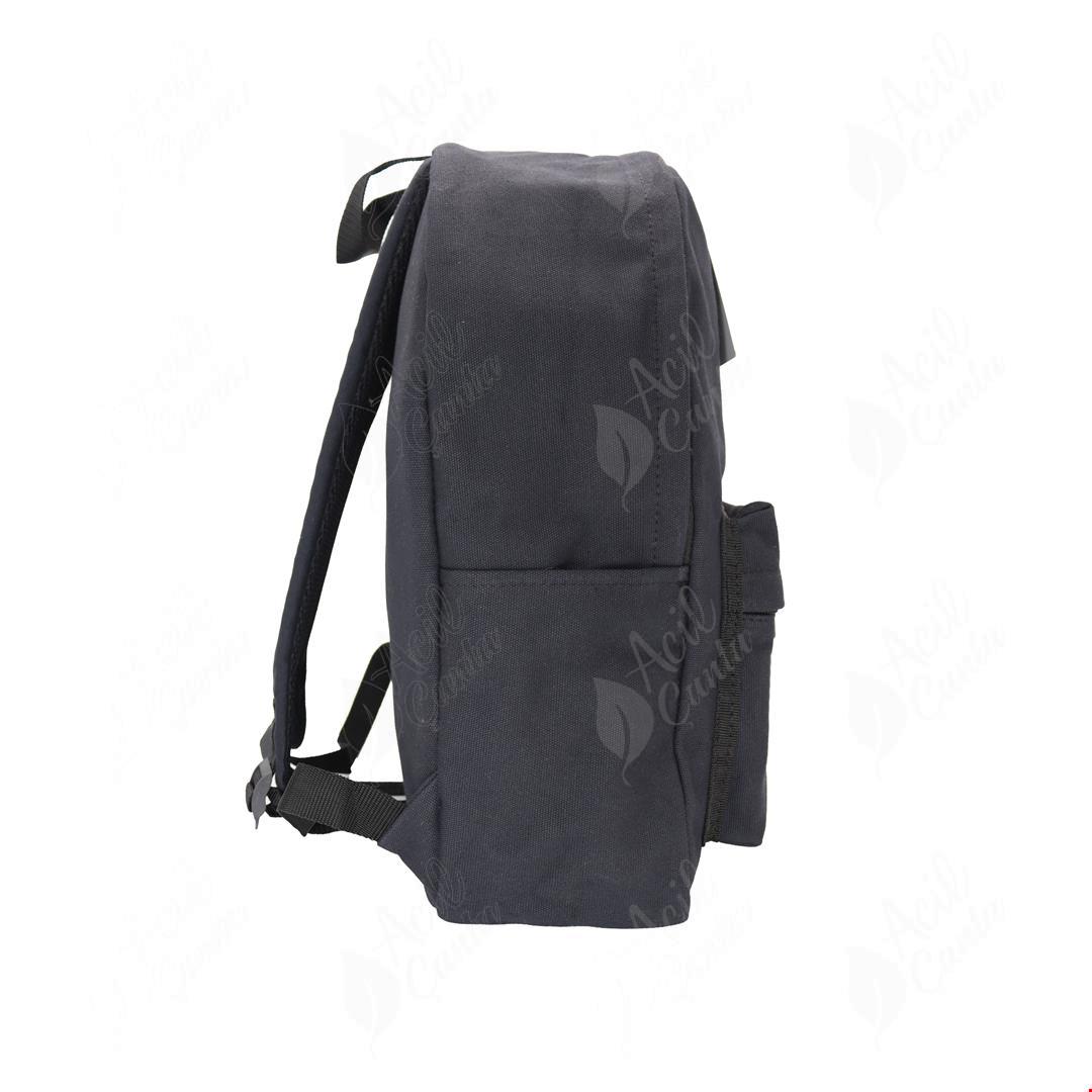 Siyah Kanvas Sırt Çantası