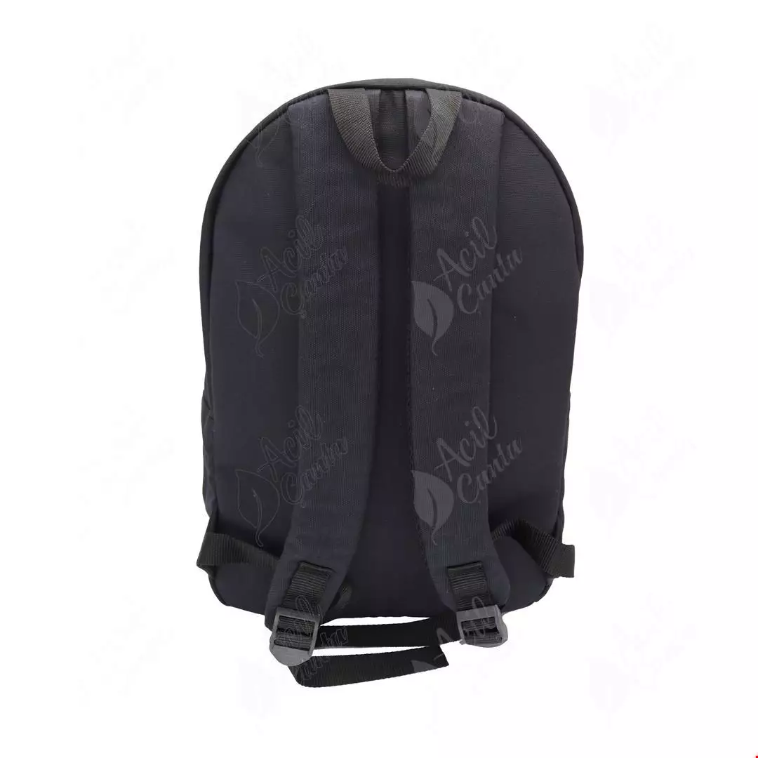 Siyah Kanvas Sırt Çantası