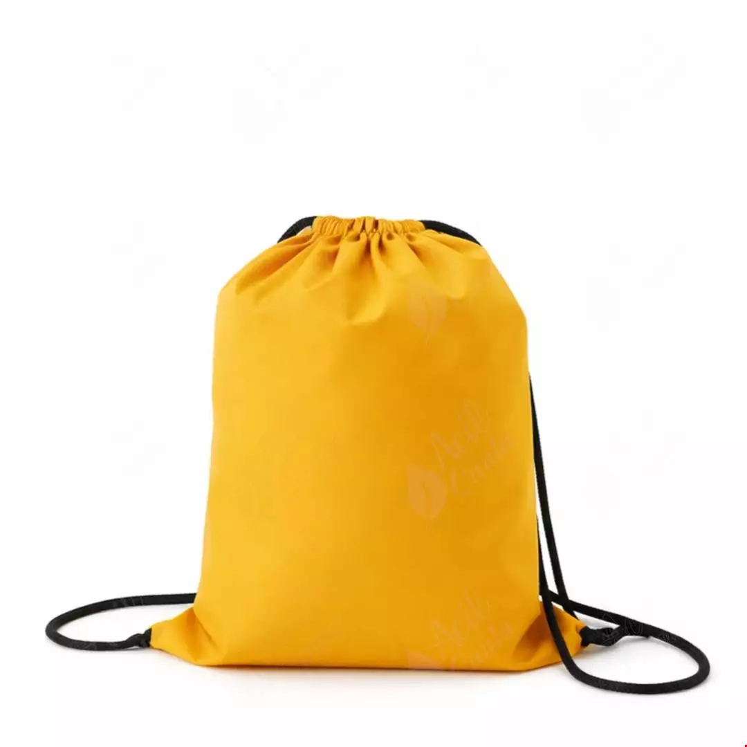 İpli Büzgülü İmperteks Çanta  Sarı