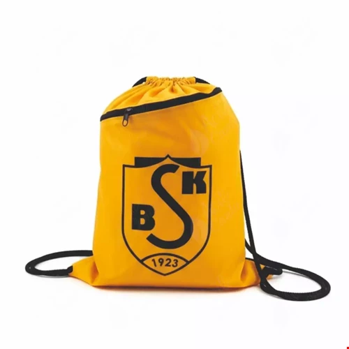 Acil Çanta Baskılı İpli Büzgülü Sarı Çanta